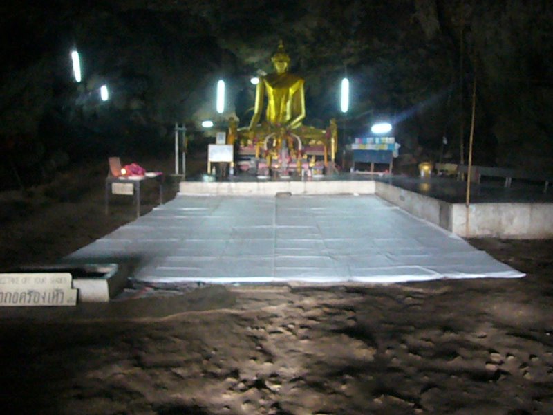 Shrine in the holy cave.